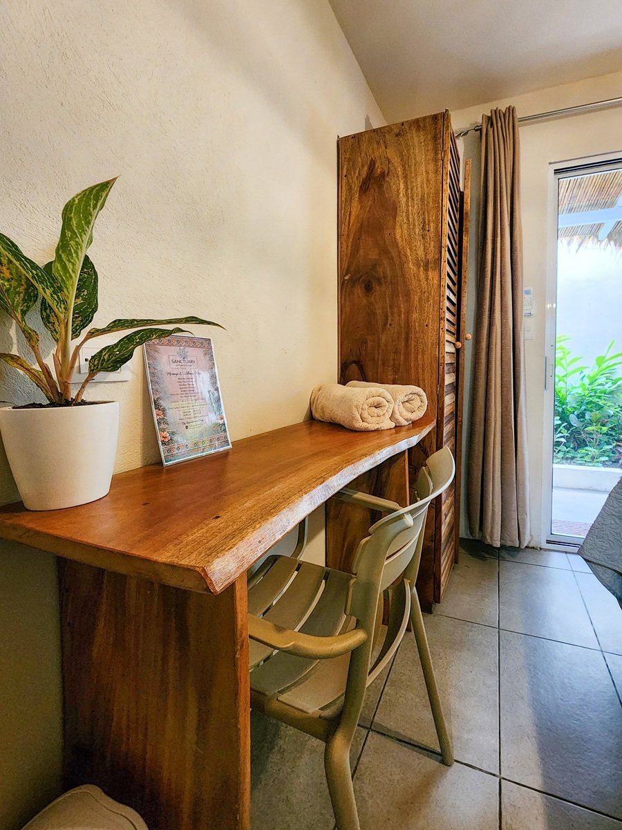 Bedroom in managed Puerto Viejo property