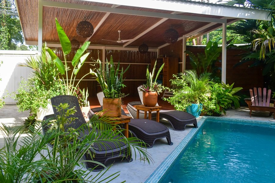 Tropical outdoor area in Puerto Viejo